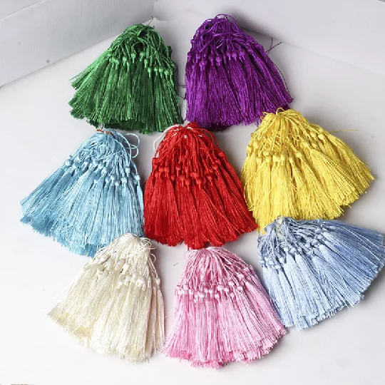 Wholesale 13cm Vertical Tassel Bookmark Tassel Hi Box Fan Small Tassel Small Hanging Spike Diy OEM 100% Polyester Knitted Z220-1