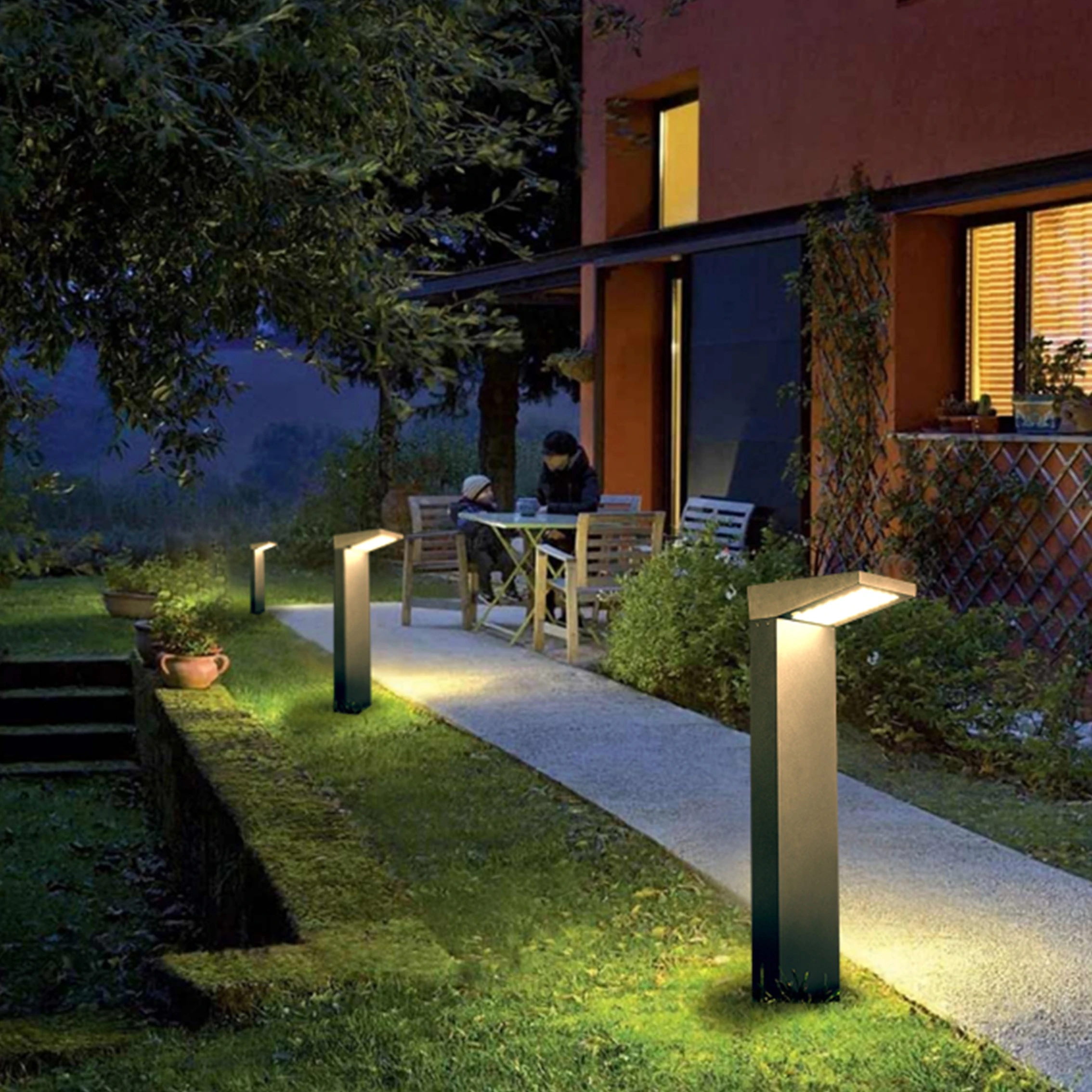 Brick 8 leds Low Voltage Waterproof Ip65 Solar Landscape Light