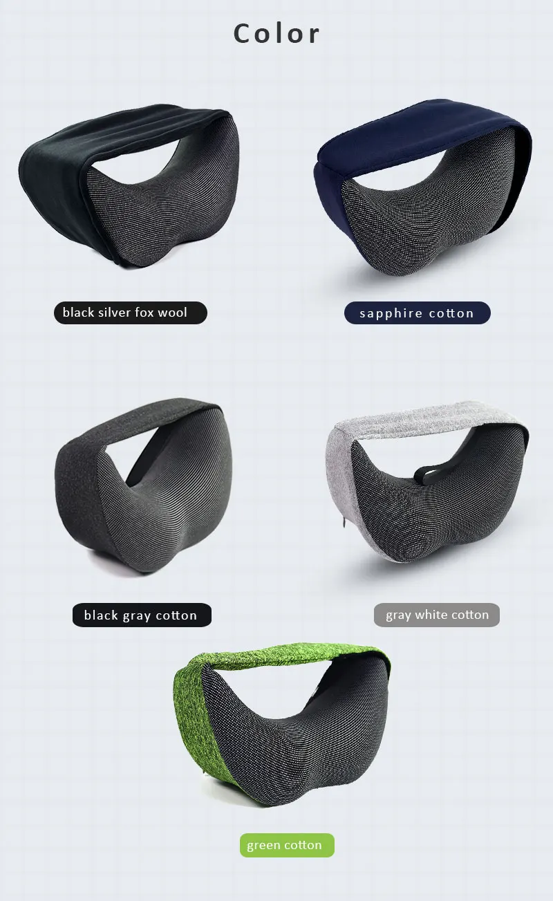 Custom Logo 2 in 1 Pillow Schlafkissen Pain Relief Airplane Car Seat Headrest Pillow Travel Rest Sleeping