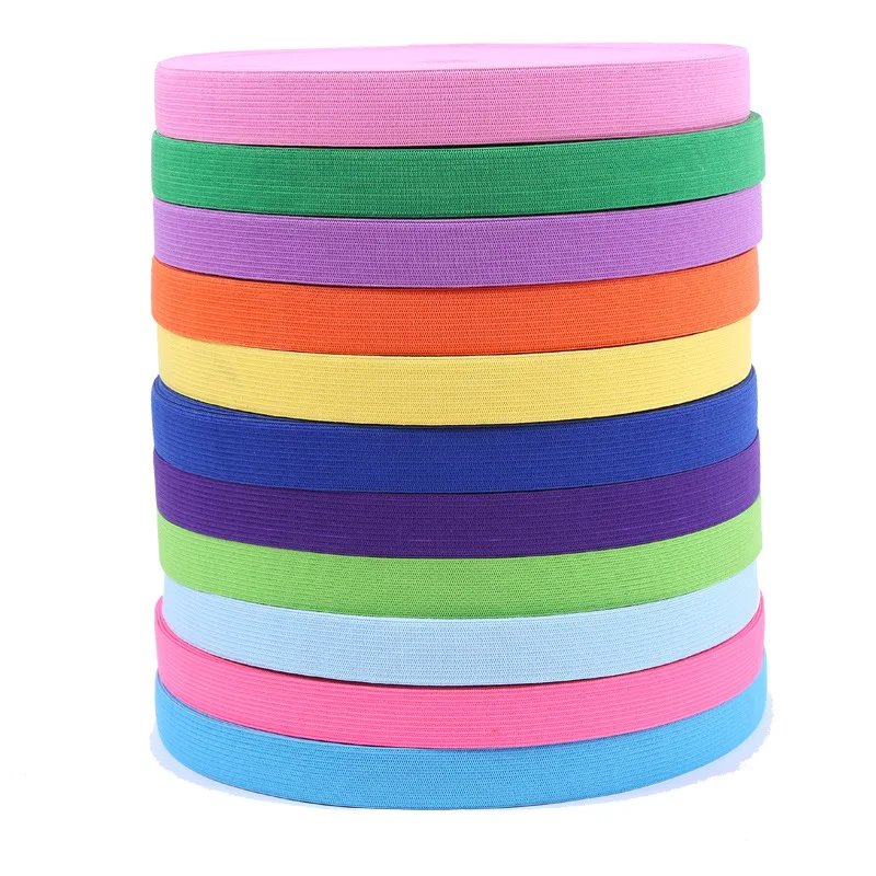 
Colorful Elastic Bands Rope Rubber Band 2cm Spandex Ribbon Sewing Lace Trim Waist Band Garment Accessory 