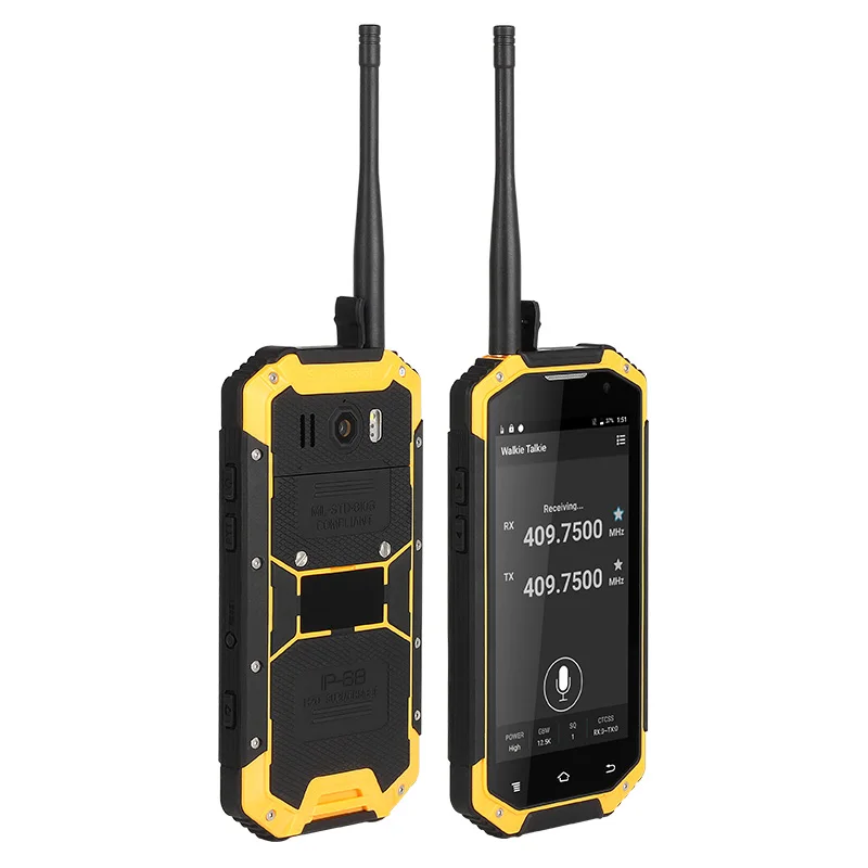 Разблокированный смартфон 2 Вт Walkie Talkie 13 МП 4400 батарея прочный телефон Android 4 7 дюймов IPS DMR UHF VHF