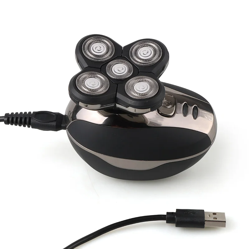 Электрическая перезаряжаемая Бритва для мужчин, 5 лезвий, зарядка через USB, электрическая бритва