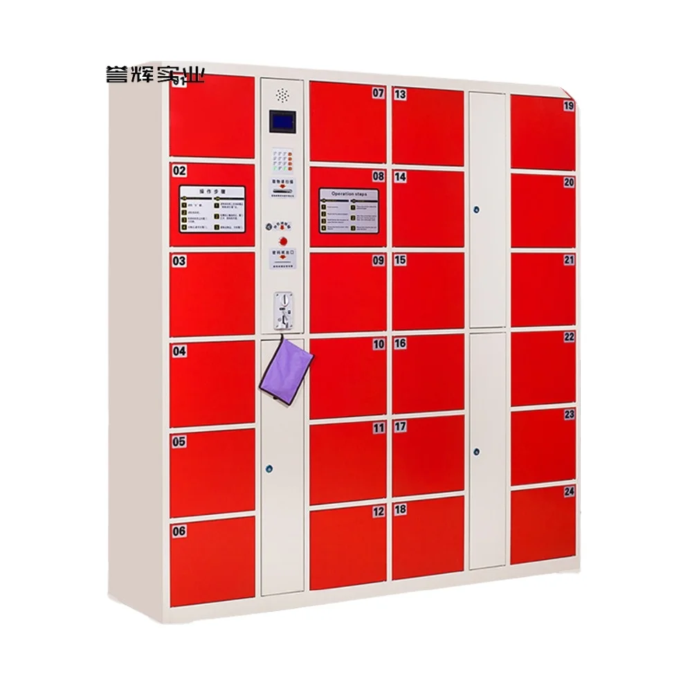 
Public intelligent coin locker for supermarket / library/airport electronic wireless locker 