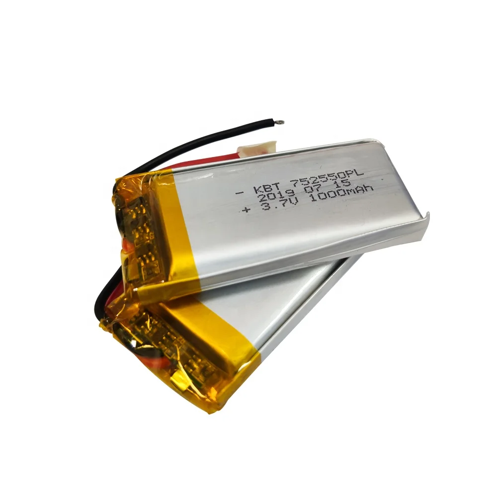 1000mAh 752550 литий-ионный