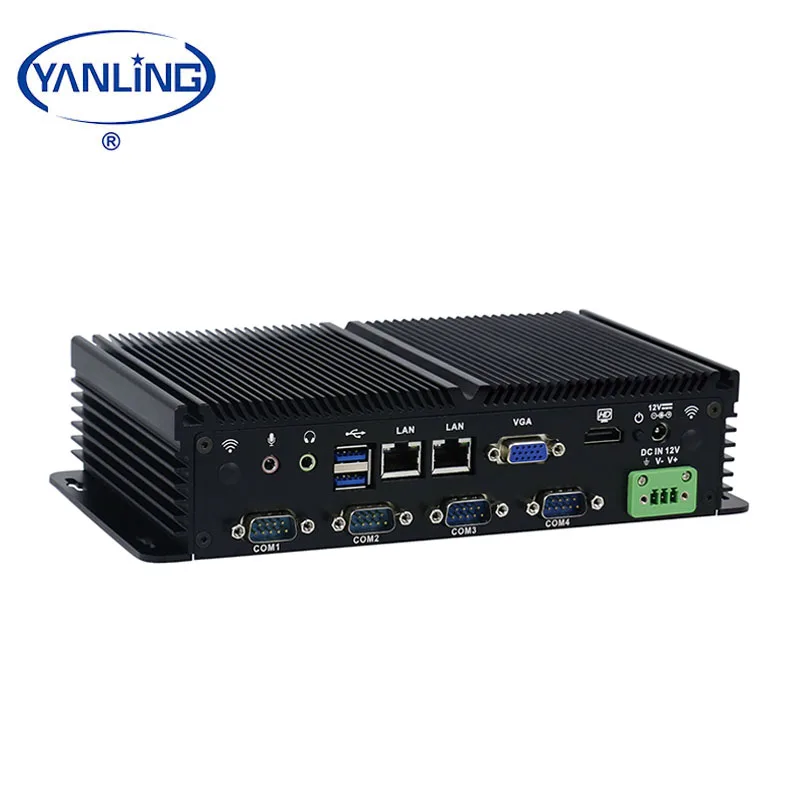 Горячие встроенный Intel J1900 4 ядра безвентиляторный мини настольный компьютер промышленный ПК GPIO для варианта