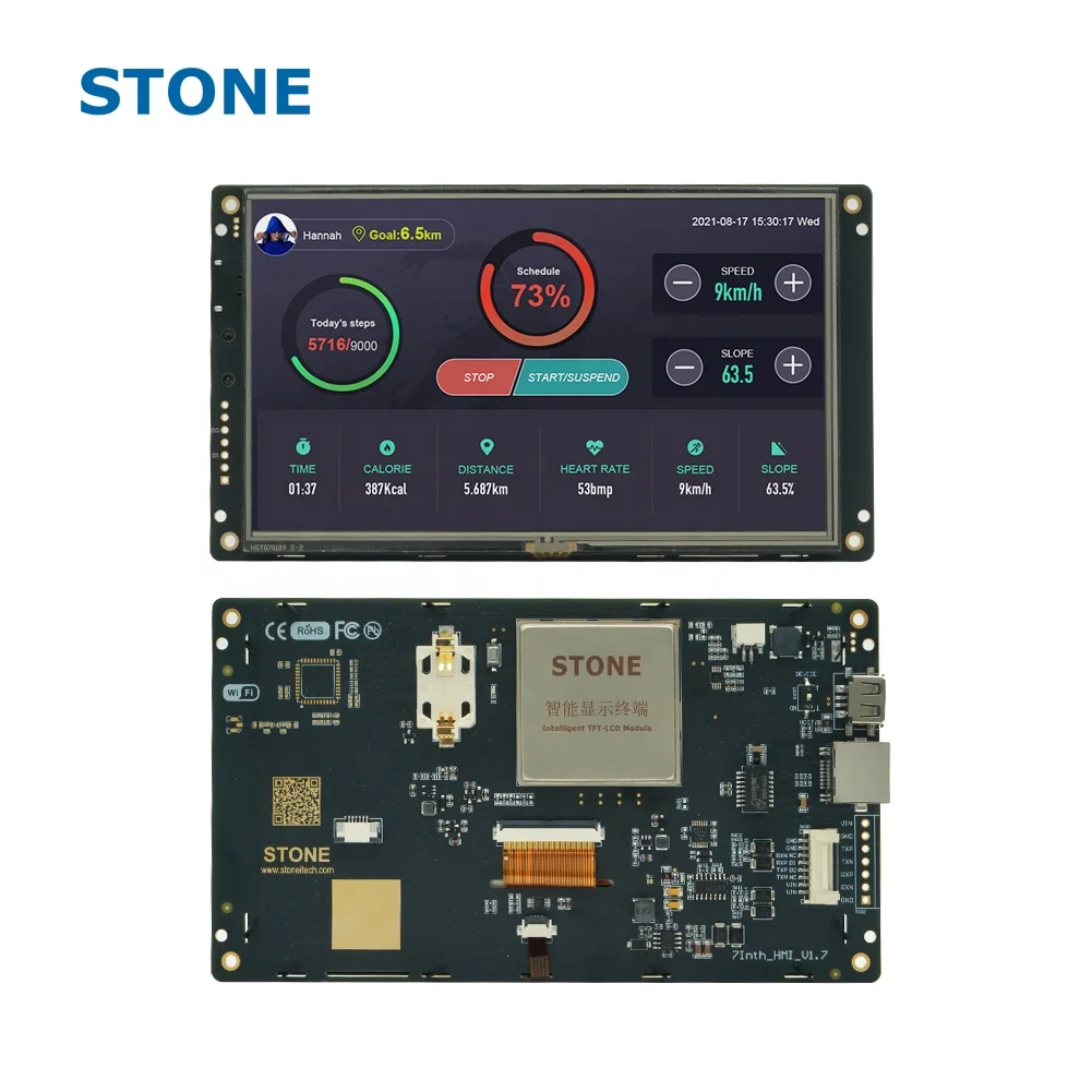 7 inch developed 18 bit color 1024x600 TFT LCD Module for new project