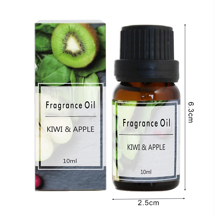 Company OEM fruity kiwi aroma oils for home air freshener with brown glass bottle
