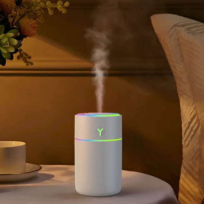 Colorful 230Ml Portable Mini Colorful Light Car Scent Mist Oil Essential Diffuser Ultrasonic Air Humidifier For Home