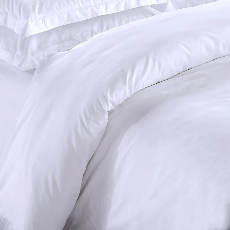 Wholesale Hotel Linen Bedding Set Luxury 300TC 4 Pieces Bed Sheet Hotel White Bedding Set