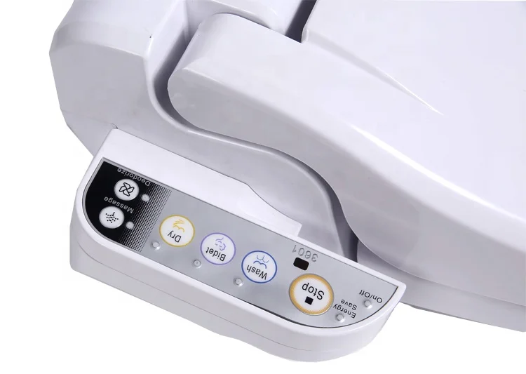  Auto heated electric toilet seat soft closing plastic cover with remote control RSD-3601