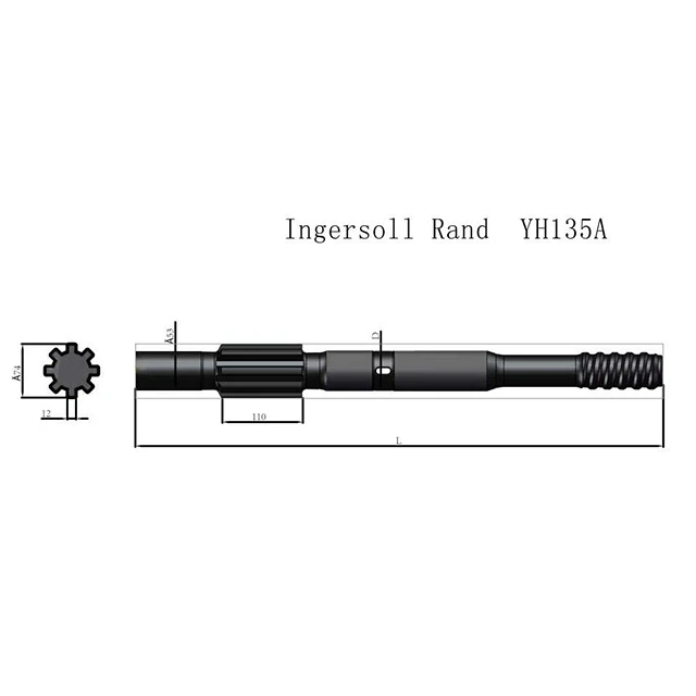 Запчасти для буровых установок, хвостовик, адаптеры, Ingersoll YH135A