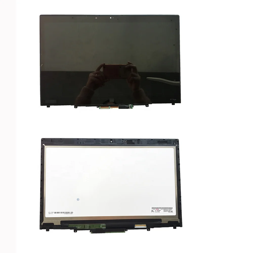 LP140QH1-SPA2 OLED Display For Lenovo Thinkpad X1 Yoga 1st WQHD 2016 20FQ 20FR LCD Touch Screen Assembly with LCD Bezel B Cover