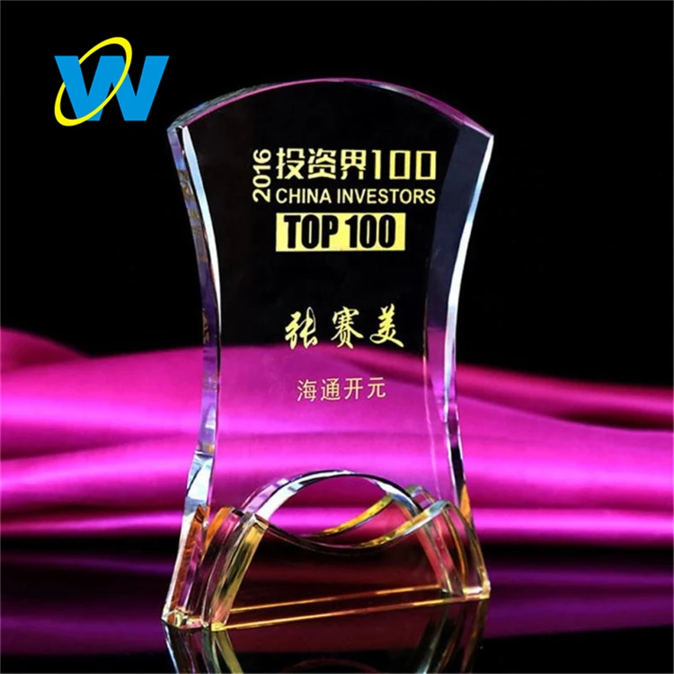 ONEWAY Wholesale crystal global trophy award for decoration gift