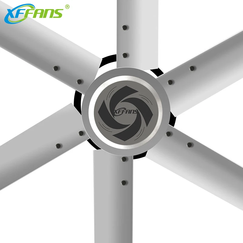 Factory Supply Hvls Industrial Large Ceiling Fans with Permanent Magnet Design