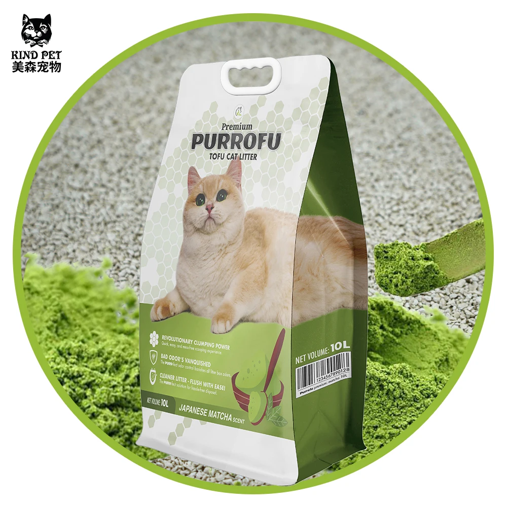 Cat Litter factory Natural Scent Odor Control flushable Cat Litter Tofu Bulk factory wholesale tofu cat litter for odor lock