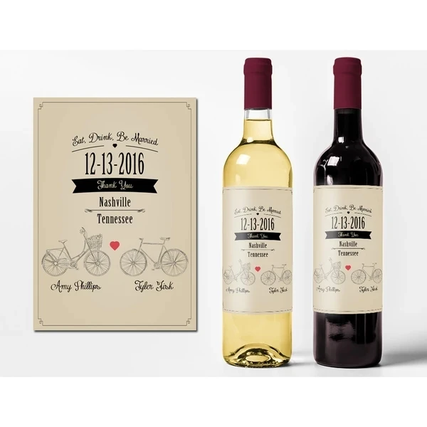 Adhesive Label Maker Laminated Paper Sticker Wine Whisky Bottle Sticky Label