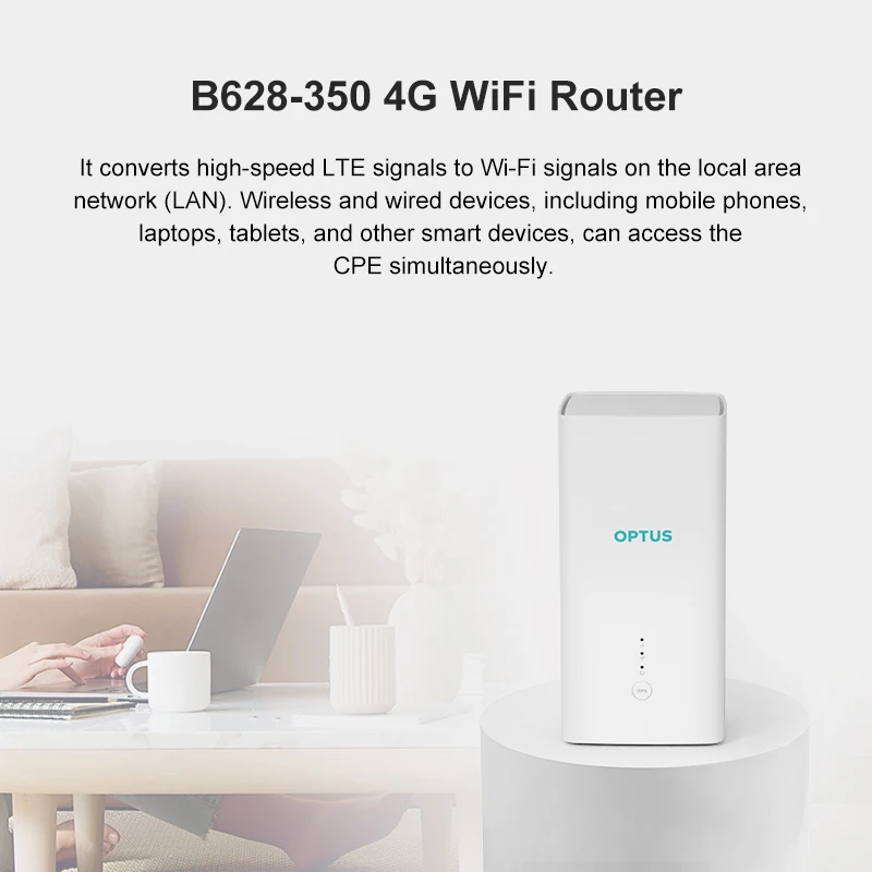 Разблокированный для HUAWEI 4G CPE PRO 3 B628-350 LTE Cat12 600 Мбит/с Wi-Fi AC1200 Sim роутер WiFi 2 * GE & телефонный порт беспроводной модем