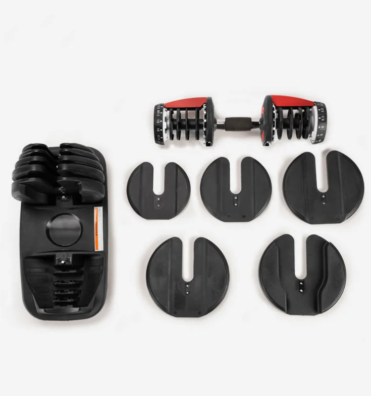 Factory Wholesale 24kg Adjustable Dumbbell Set 552 / 1090 Home Fitness Gym Dumbbell