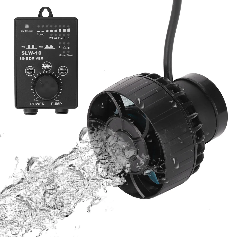 Jebao WiFi Wave Maker Pump SLW/SLW-M Silent Flow Surf Make dump для аквариумных коралловых рифовых морских водяных насосов