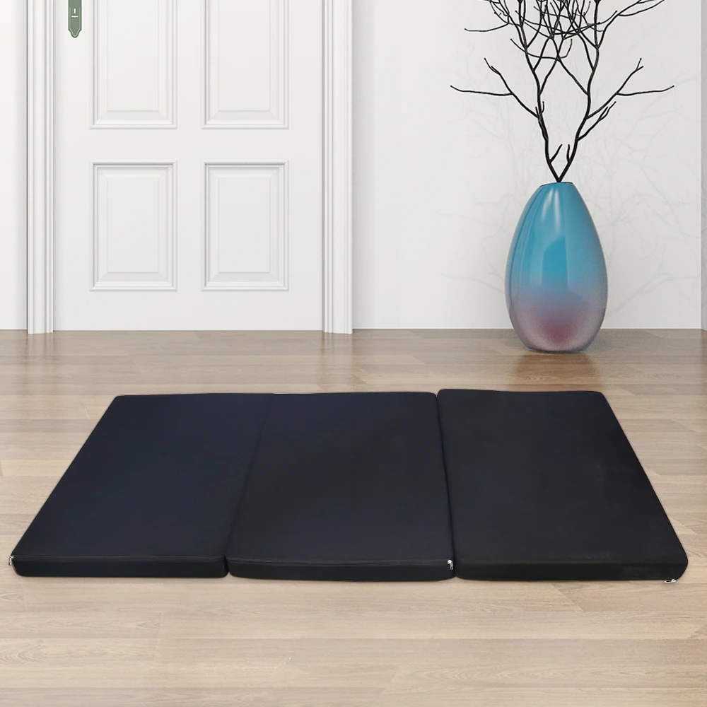 Portable Vacuum Packed 3 In 1 Memory Foam Folding Mattress Triple Folding Mattress for Home Camping Sleeping