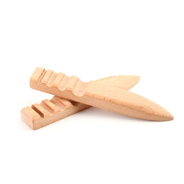 Professional Leathercraft burnishing Tools Leather Edge Grinding Slicker Wood Leather Burnisher