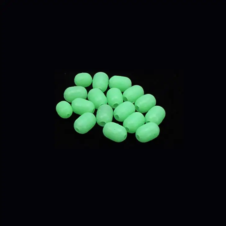 WEIHE 1000pcs/bag Cylindrical luminous soft plastic block bead carp fishing lure accessories