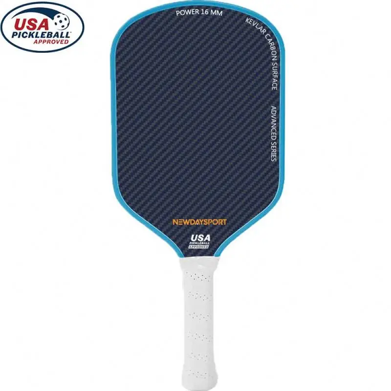 Pro Pickleball Paddle Blue KVL Red Kevlar 16mm Thickness Thermoformed Foam Injected Power Spin Precision