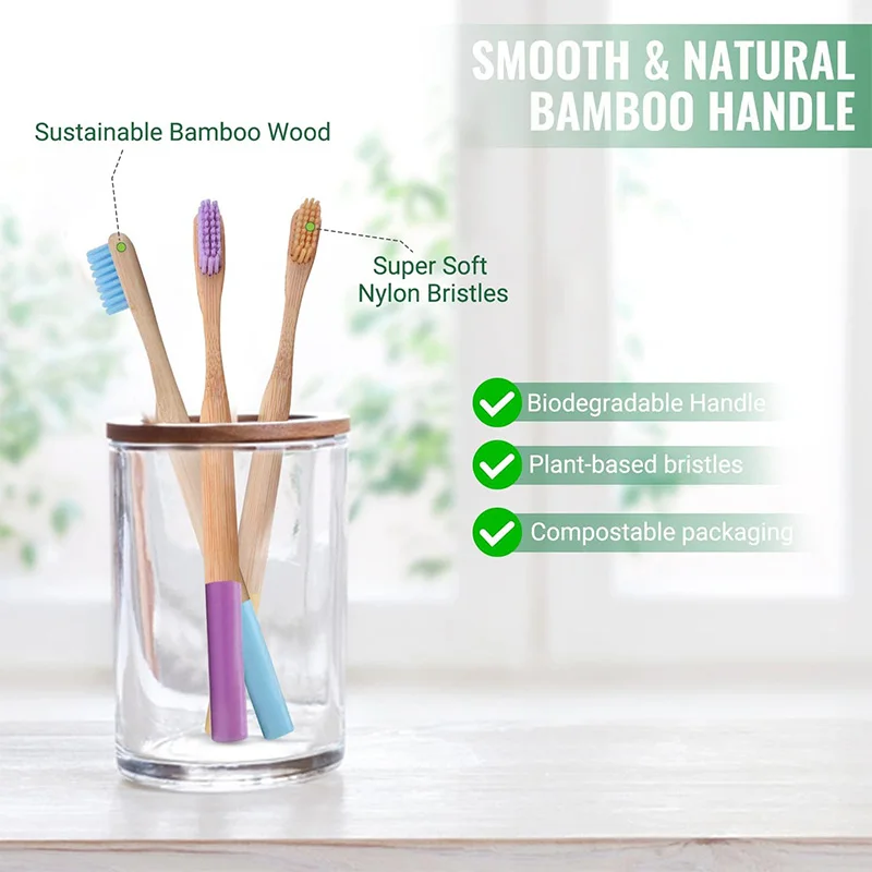 Eco Dental Oral Wood Toothbrush Medium Bristle Toothbrush Hotel Bamboo Toothbrush For Children