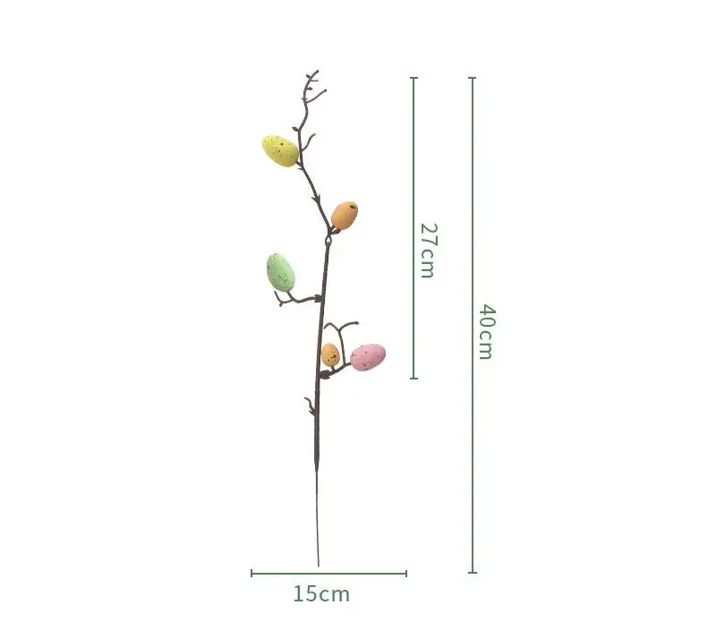 2025 Easter Artificial Bouquet Home Flower Arrangement Vase Decoration With  Foam Easter Eggs