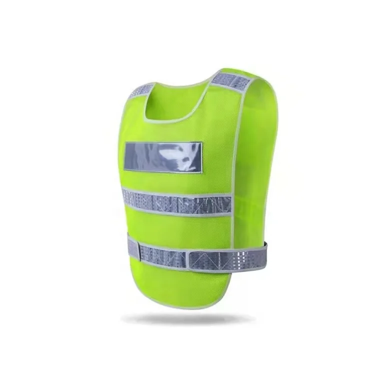 Reflective Vest Jacket Strip Fabric Construction Security Safety Vest High Visibility Hi Vis Work Reflective Clothing