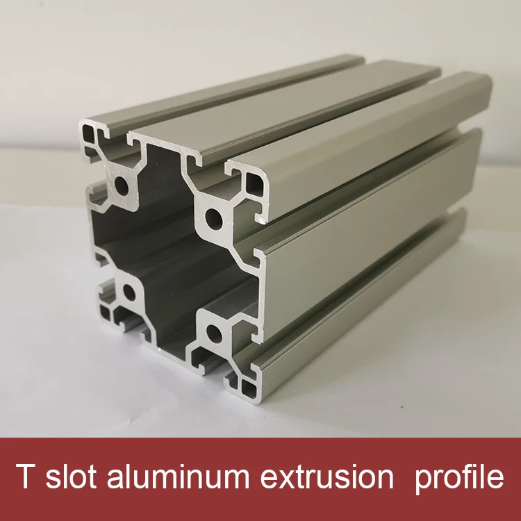industrial assembly line  DP-10.2mm T slot-100*100 silver anodized aluminum profile profile en aluminium extrude