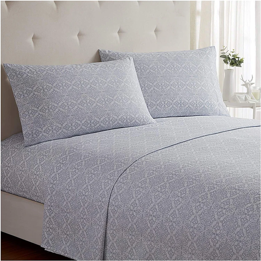 Low Price Beautiful Floral Printed Fitted Bedsheet