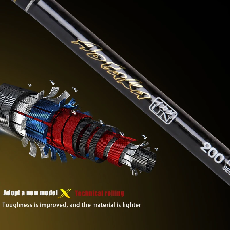 RYOBI RANMI Good Guality Carbon Fiber Fishing Rods Extra Ultralight Fishing Rod high quality carbon fiber fishing rod