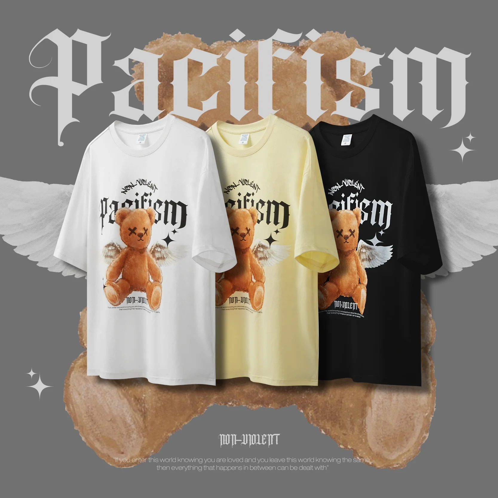 INFLATION DTG Luminous Printed Cotton Tshirt Unisex oversized plus tshirts clothing custom tshirt