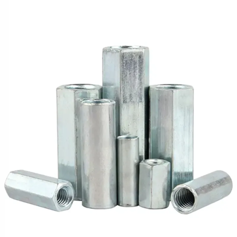 Round Coupling Nut M8 M6 M10 M5 m22 M4 1/4 Inch Customization Iron Long Round Connector Nuts