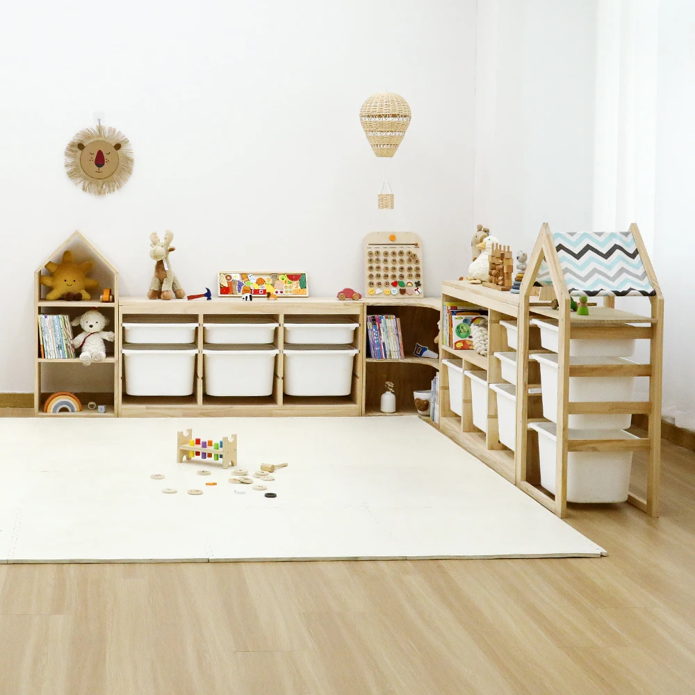 Bookcase Bookshelves Display Book Cabinet Storage Wooden Bookshelf Small Spaces Storage Shelf Two layers