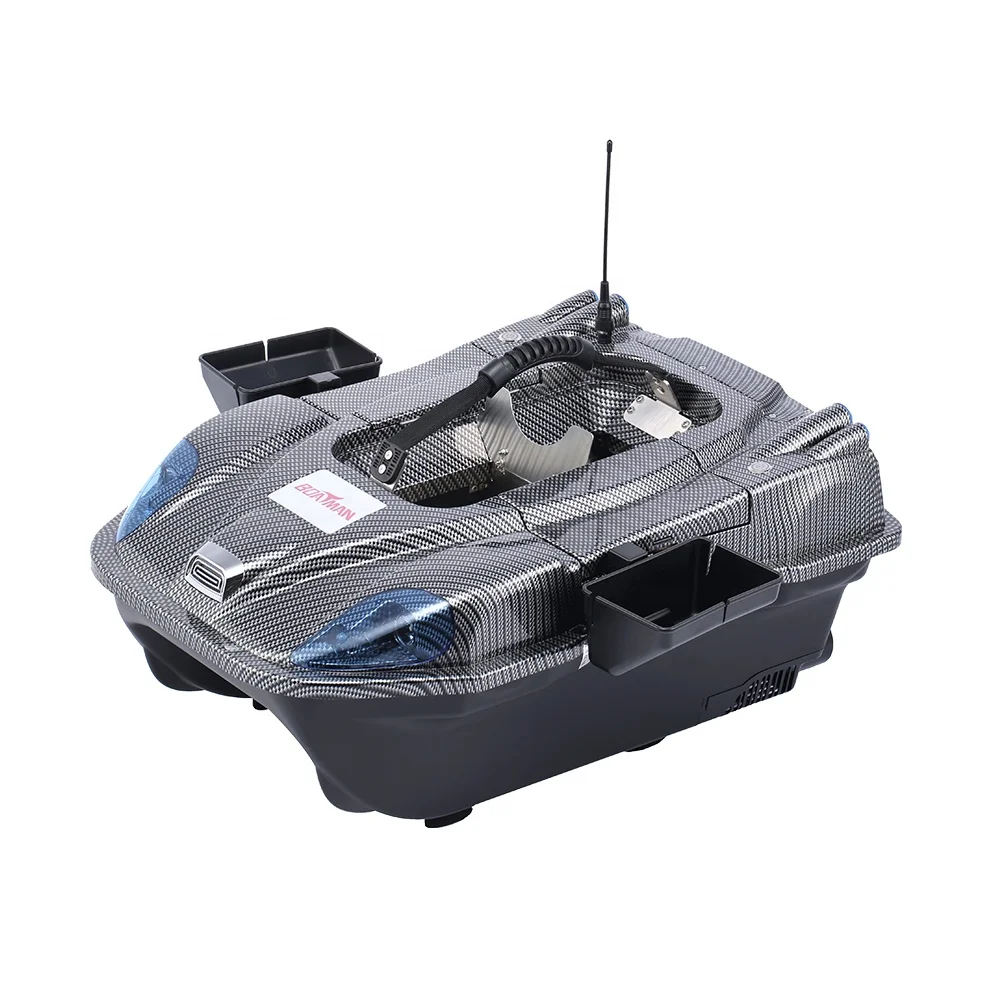 Boatman Leader Bait Boat(Leader-GPS) GPS RC 500m Distance carp fishing bait boat 7KG Hopper Loading Auto Navigation