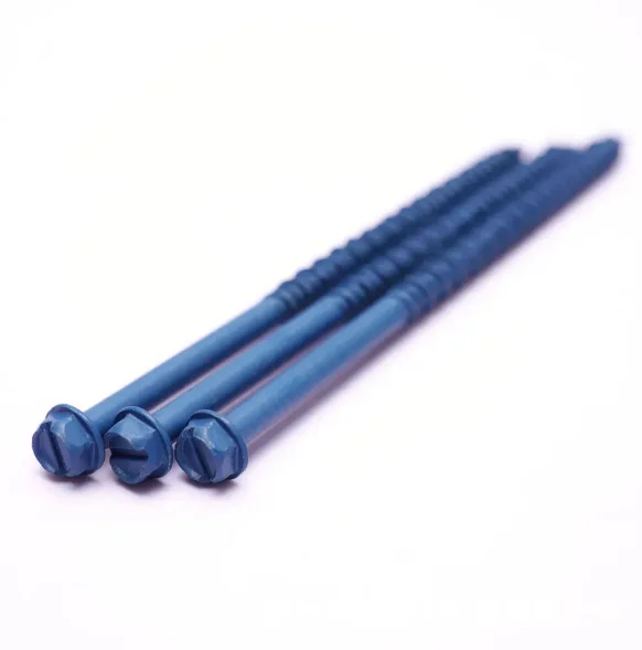 steel slotted hex washer head blue masonry tapcon concrete screw