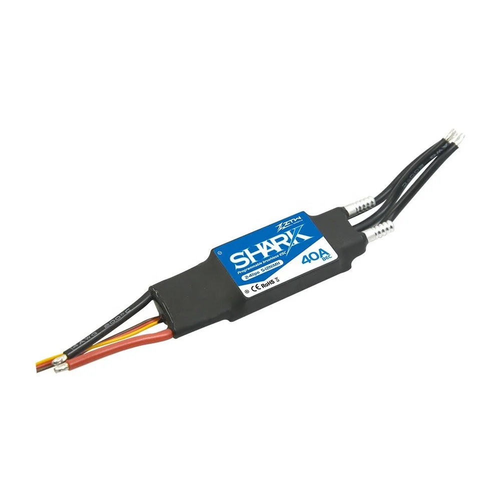 ZTW Shark Dual Way 20A 30A 40A 50A 60A 70A 80A BEC Waterproof Brushless ESC For RC Boat With Water-Cooling