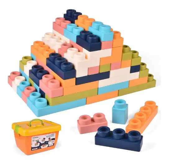 126 pcs Soft Building Block Set for Kids Large Construction Block Toys Brick build block set play indoor