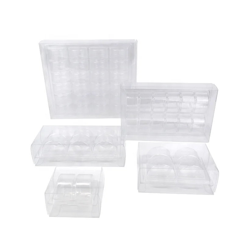 2 4 6 12 24 Macaron Clear Plastic Packaging Box Macaroons Inserts Blisters Tray With Transparent Boxes