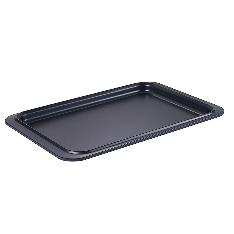 Baking Dishes 0.8mm Bakewre  2pcs Cookie Sheet Pan Set 13IN 15IN  Customized Home Cake Pan Carbon Steel Baking Pan Cookie Sheet
