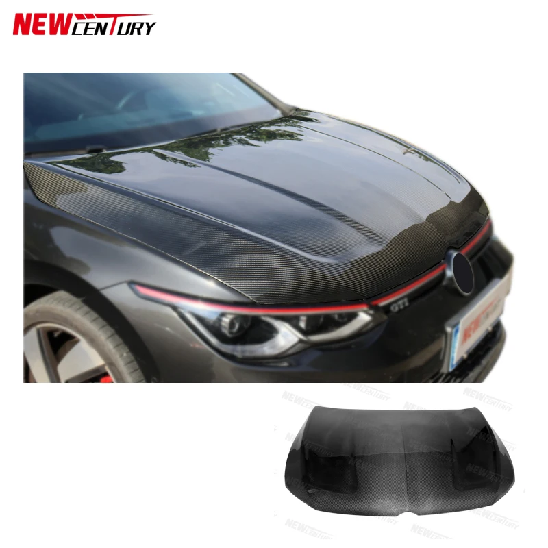 Dry carbon fiber bonnet lightweight 100% installation position for Volkswagen Golf 8 GTI