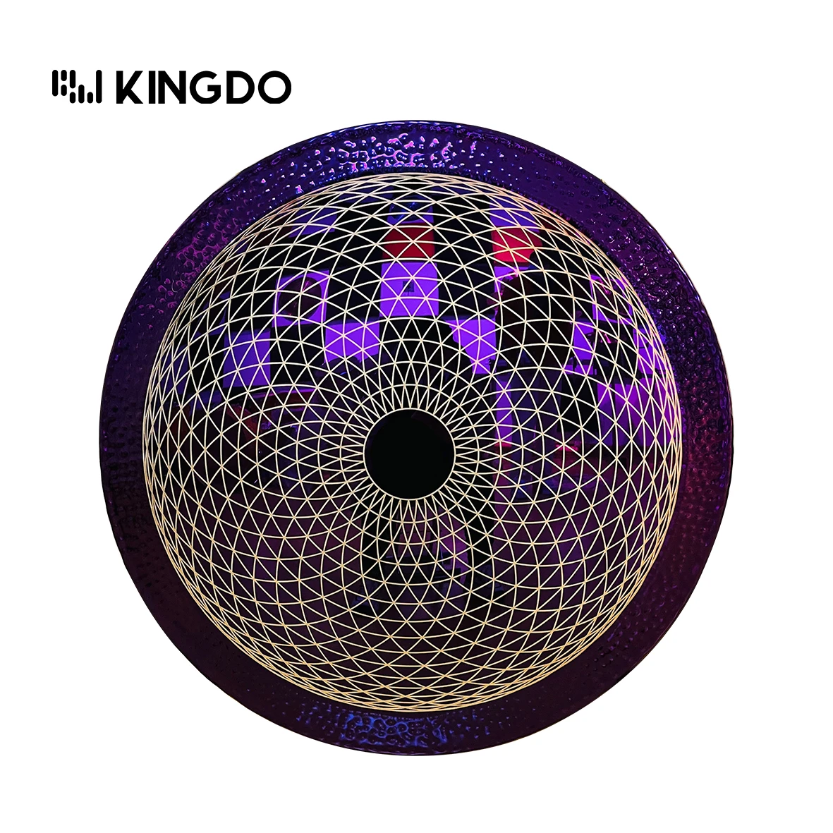Kingdo 80cm New Nickel alloy Gong Chinese Handmade Alloy Gong Sound Healing Gong