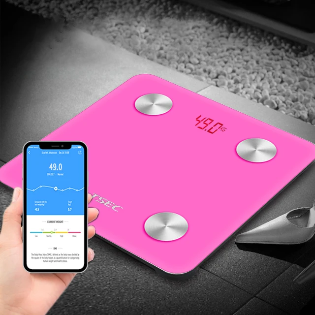 Wholesale Customized Led Display Digital Intelligent Body Fat Scale Body Composition Analyzer 150kg With App