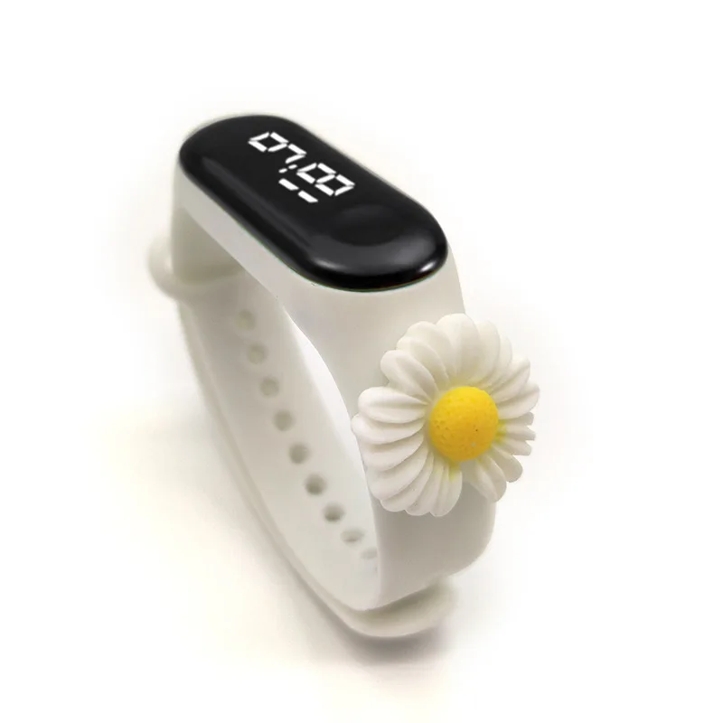 Strawberry Animal Cartoon Touch Led Digital Watches Sport Watch Plastic Cheap Lovely China Kids \ 2022 Hot Selling Candy Color