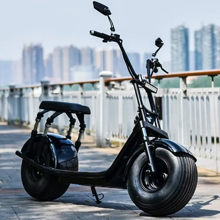 Overseas Spot Adult Citycoco E Scooter 1500w 2000w Kick Electric Motorcycle 18 inch Fat Tire Electric Scooter