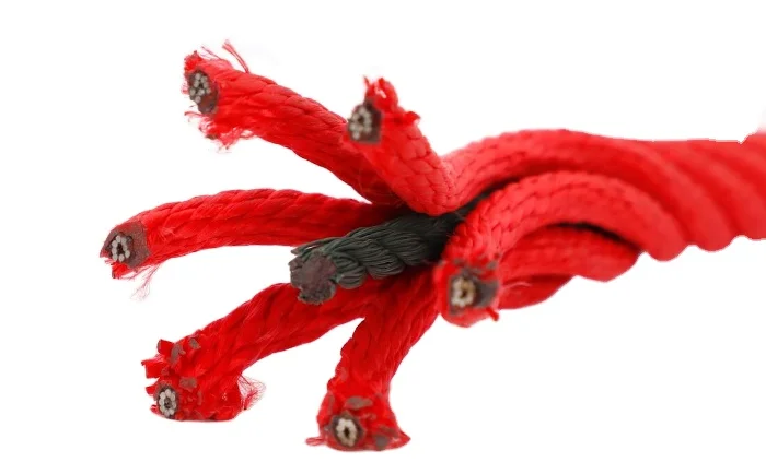 6x8 steel wire structure Polypropylene combination rope for rope climber