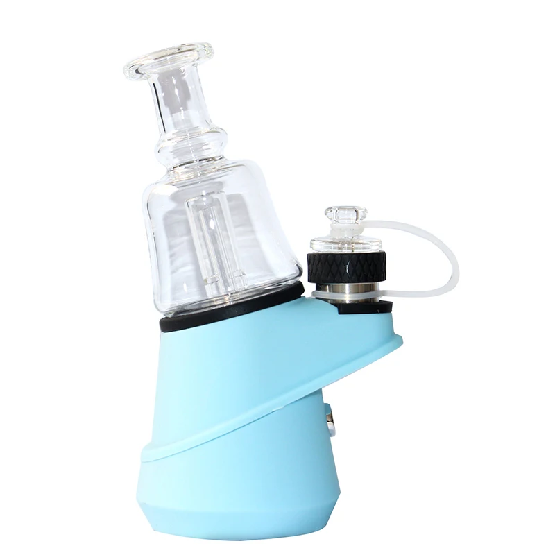 2021 Portable 2600mAh Smoking Pipe Wax Dab Vaporize Wax Vapor Mod Travel Kit Ceramic Dry Herb Vaporizer