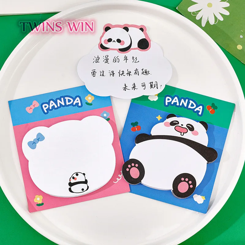 Cute Panda Sticky note High appearance level can stick note Students can tear cartoon note paper label n times stick 1801